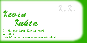 kevin kukta business card